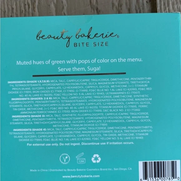 Beauty Bakerie Cookie Baking Crew Eyeshadow Palette - Red, White, Tan - Picture 3 of 4